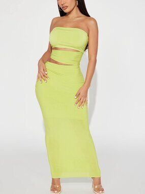 unapologetic bandage dress fashion nova Angela Bandage Midi Dress - Nude/combo